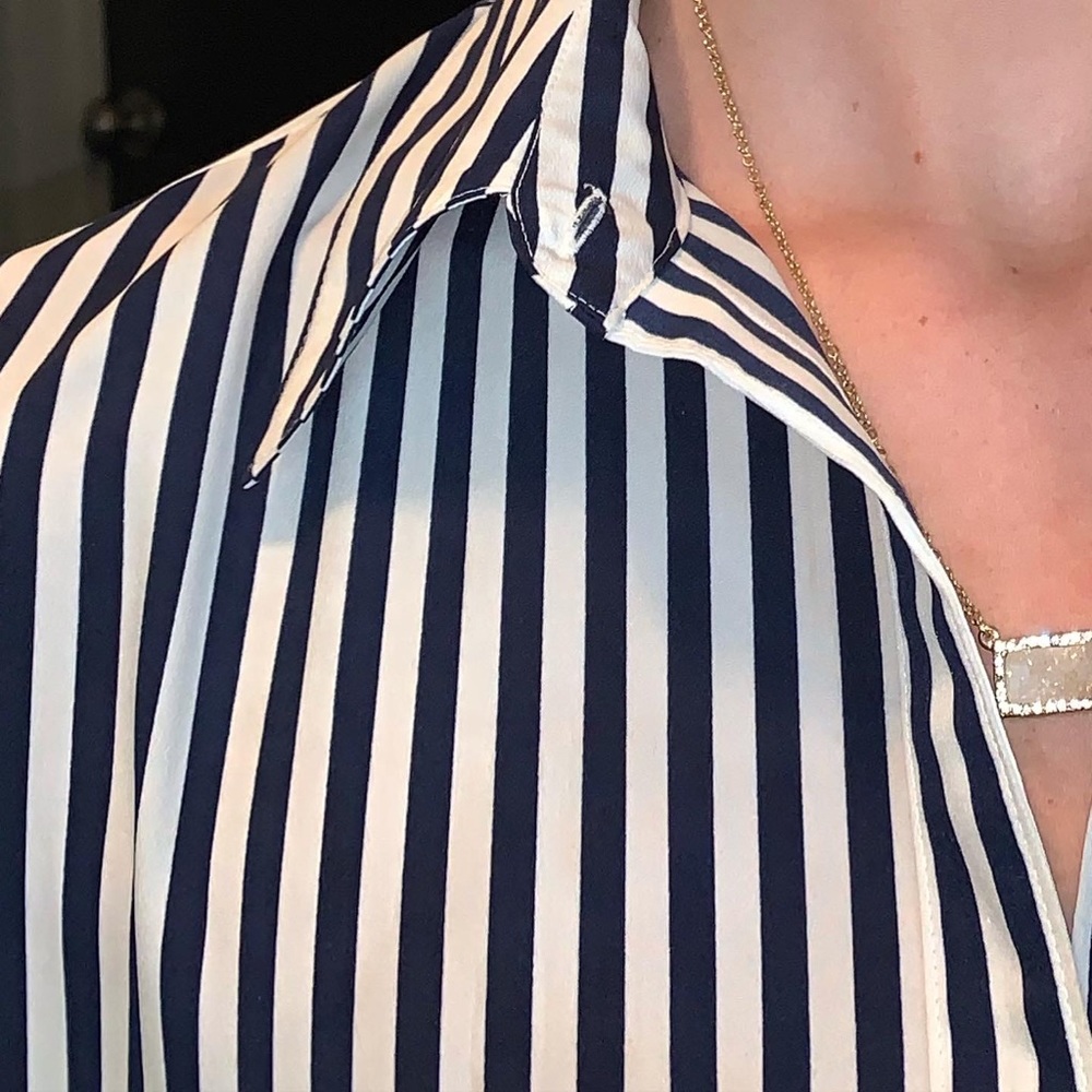 Ralph Lauren Women’s pinstripe button up - Picture 3 of 4